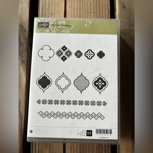 Stampin Up, Mosaic Madness: Rubber Stamp Set of 11 lightly used
